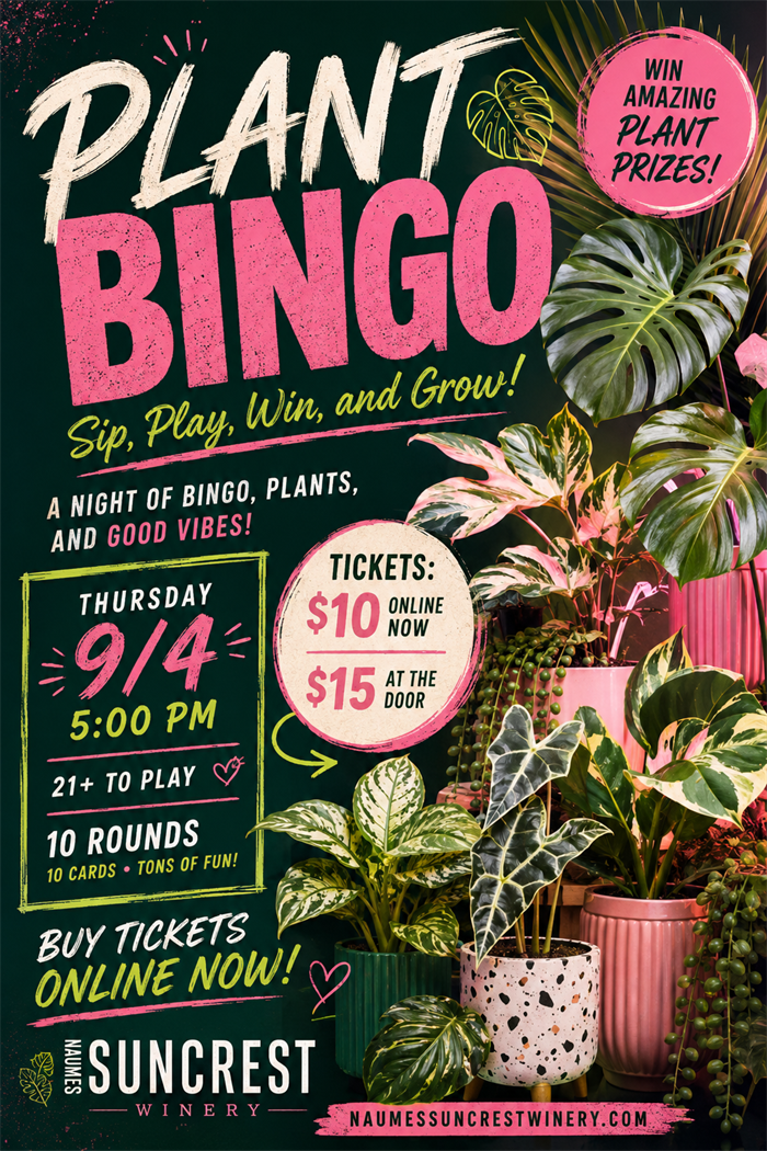 Plant Bingo Cards September 2026