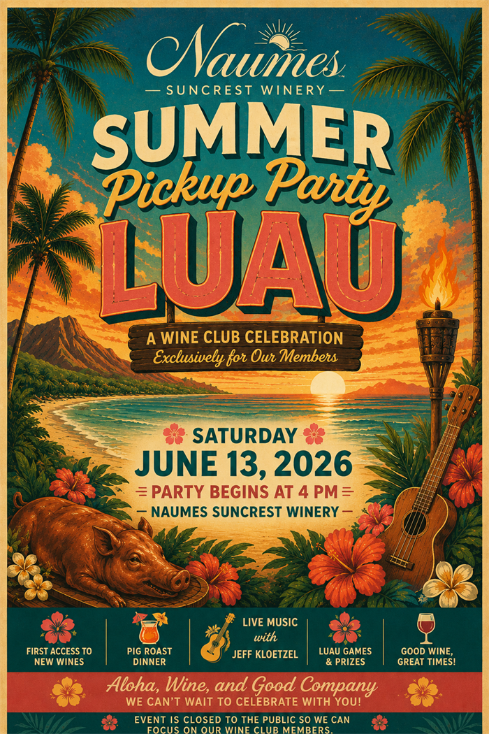 Luau 2026 Wine Club Pickup