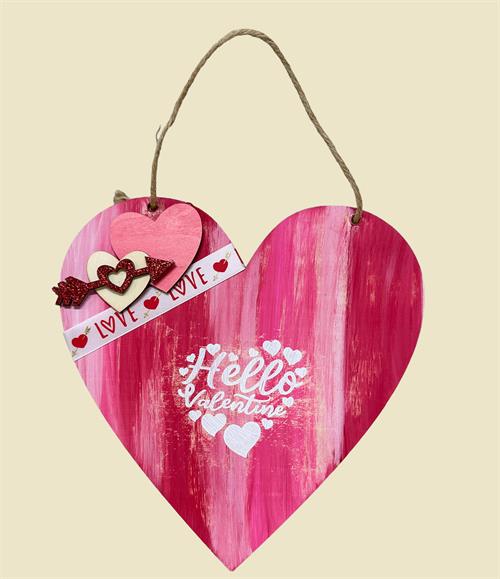 Wine & Craft Class - February 7 -Valentine Heart