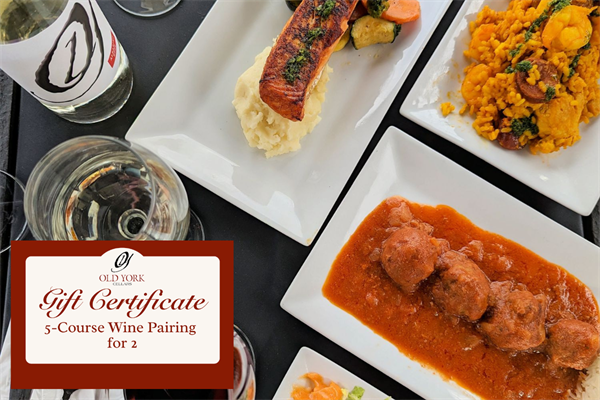 5-Course Wine Pairing  for 2 Certificate