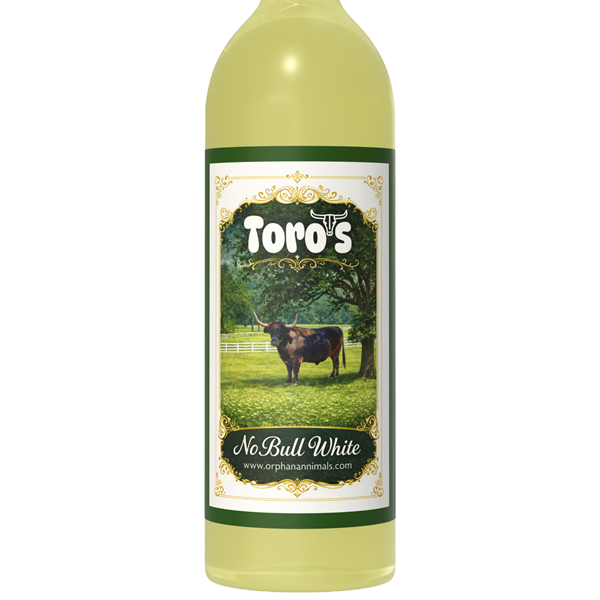 Orphan Anni-mals Toro's No Bull White