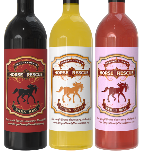 Bergen County Horse Rescue 3 Bottle Wine Collection