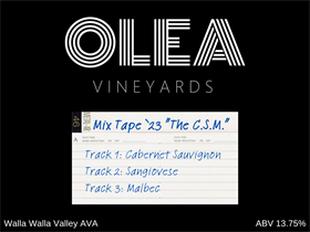 "The C.S.M." Tuscan Red Blend