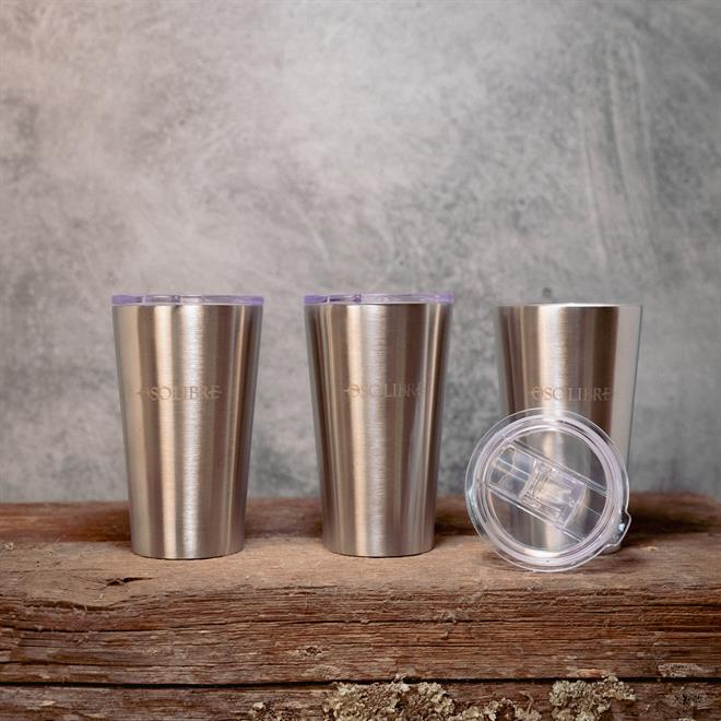 Oso Libre Stainless Steel Pint Glass