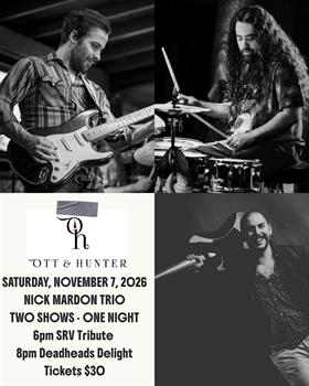 Nick Mardon Trio - Deadheads Delight - 8 PM