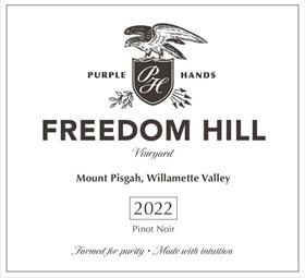 Purple Hands "Freedom Hill" Pinot Noir, 2022