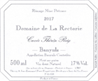 Domaine de La Rectorie, Cuvée Thérèse Reig Banyuls (2020) 500ml