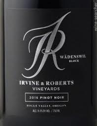 Irvine & Roberts "Wadenswil Block" Pinot Noir, 2022