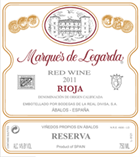 Marqués de Legarda Rioja Gran Reserva 1999