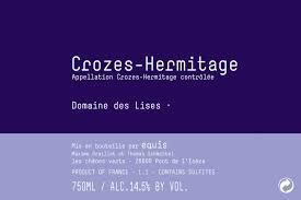Domaine des Lises Crozes-Hermitage Rouge Syrah 2018