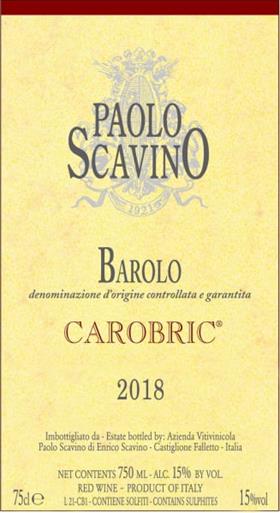 Paolo Scavino "Carobric" Barolo, 2018