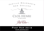 Clos Henri Vineyard Petite Clos Pinot Noir 2019