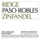 Ridge Paso Robles Zinfandel 2019