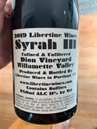 Libertine "Syrah III" Dion Vineyard Willamette Valley Syrah 2020