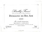 Domaine De Bel Air Pouilly-Fume Sauvignon Blanc 2020