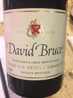 David Bruce Petite Syrah, 2022