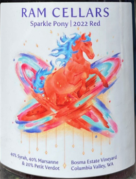 RAM Cellars "Sparkle Pony" Red Blend, 2022