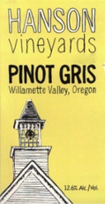 Hanson Vineyards Willamette Valley Pinot Gris 2021