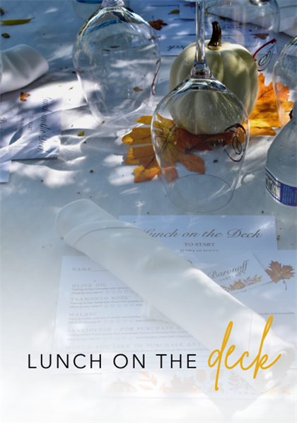 Lunch on the Deck | October 25