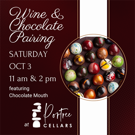 Wine & Chocolate featuring Chocolate Mouth- 11am