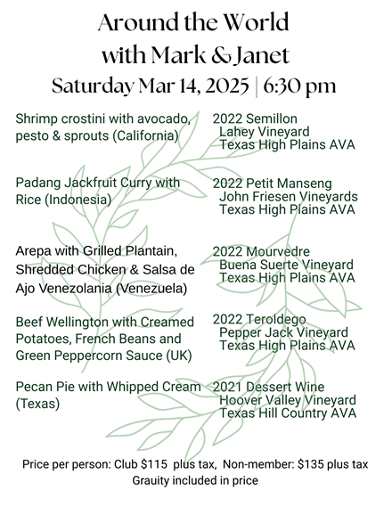 Wine and Dine with the Miertschins- Club Member Ticket