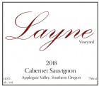 2018 Cabernet Sauvignon Layne Vineyard, 750ml, 14.8%