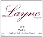 2018 Merlot, Layne Vineyard - 750ml, 13.1%