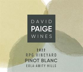 2022 Pinot blanc, RPG Vineyard