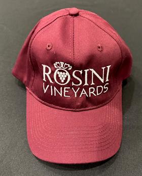 Hat: solid maroon