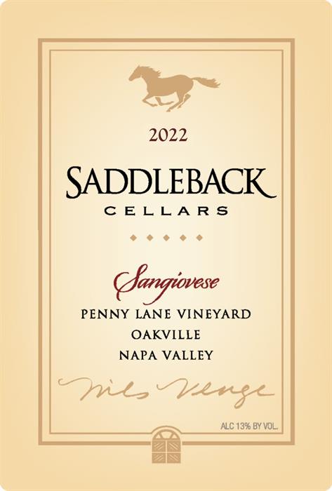 2022 Sangiovese, Penny Lane