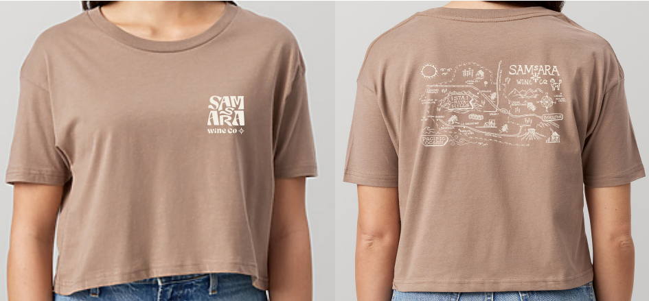 Merch - Ladies Crop Top - Latte