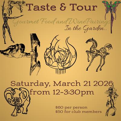 March 2026 Taste and Tour 2:15 to 3:00 pm