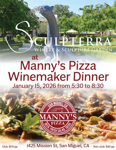 Winemaker Dinner at Manny's Pizza