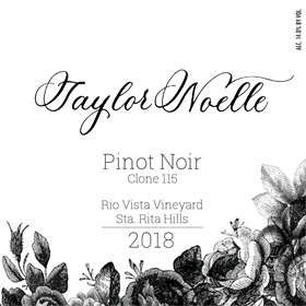 2018 Pinot Noir Clone - 115, Taylor Noelle Wines, Rio Vista Vineyard, Sta Rita Hills