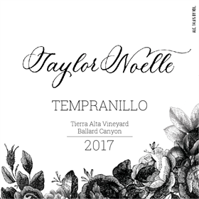 2017 Tempranillo, Taylor Noelle Wines, Tierra Alta Vineyard, Ballard Canyon