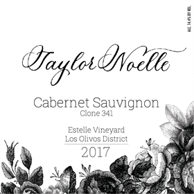 2017 Cabernet Sauvignon Clone-341,  Taylor Noelle Wines, Estelle Vineyard, Los Olivos District