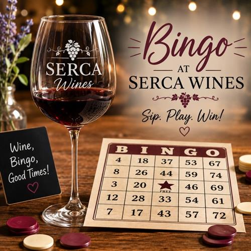Bingo and Wine at SERCA Wines