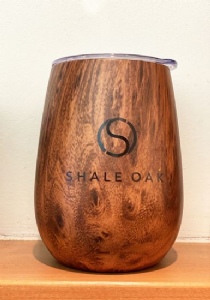 Shale Oak Logo Wood Grain Tumbler