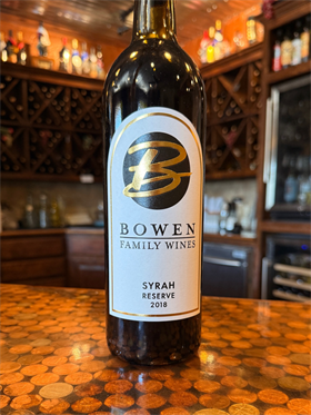 BOWEN SYRAH RESERVE 2018