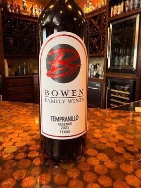 TEMPRANILLO RESERVE 2021 TEXAS BOWEN FAMILY WINES
