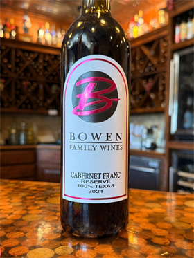 BOWEN CABERNET FRANC TEXAS
