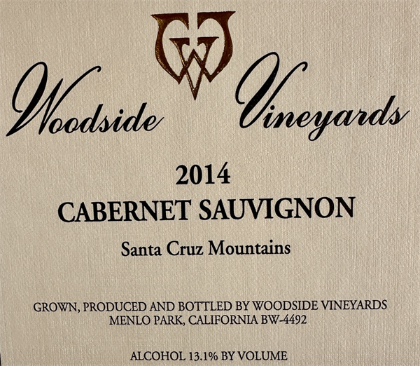 Woodside Killer CASE Special - '14 Cabernet Sauvignon