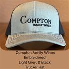 Compton Light Grey Compton Logo Hat