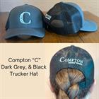 Compton Black "C" Compton Logo Hat