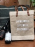 Market Bag DRINK WELL. LIVE WELL. STOCKWELL.