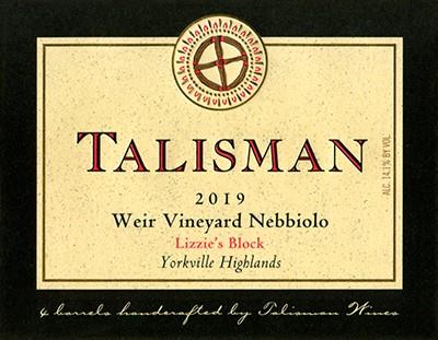 2019 Nebbiolo, Weir Vineyard, Yorkville Highlands