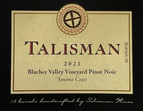 2021 Blucher Valley Vineyard Pinot Noir, Sonoma Coast