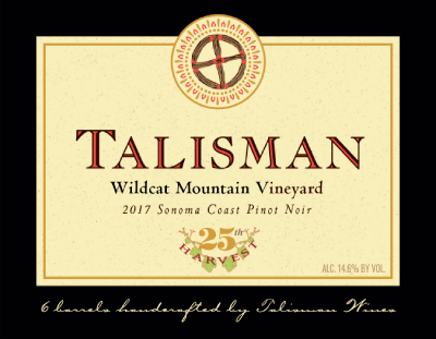 2017 Wildcat Mountain Vineyard Pinot Noir, Sonoma Coast