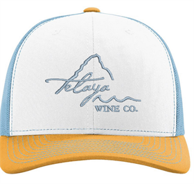 Telaya Wine 25 Trucker Mesh Snapback Hat-Telaya Logo