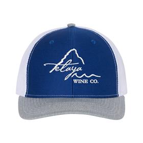 Telaya Wine 24Trucker Mesh Snapback Hat-Telaya Logo